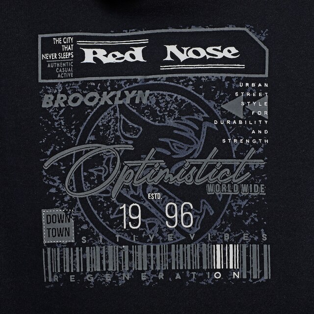 Moletom Infantil Red Nose Casual Com Capuz Menino