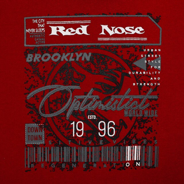 Moletom Infantil Red Nose Casual Com Capuz Menino