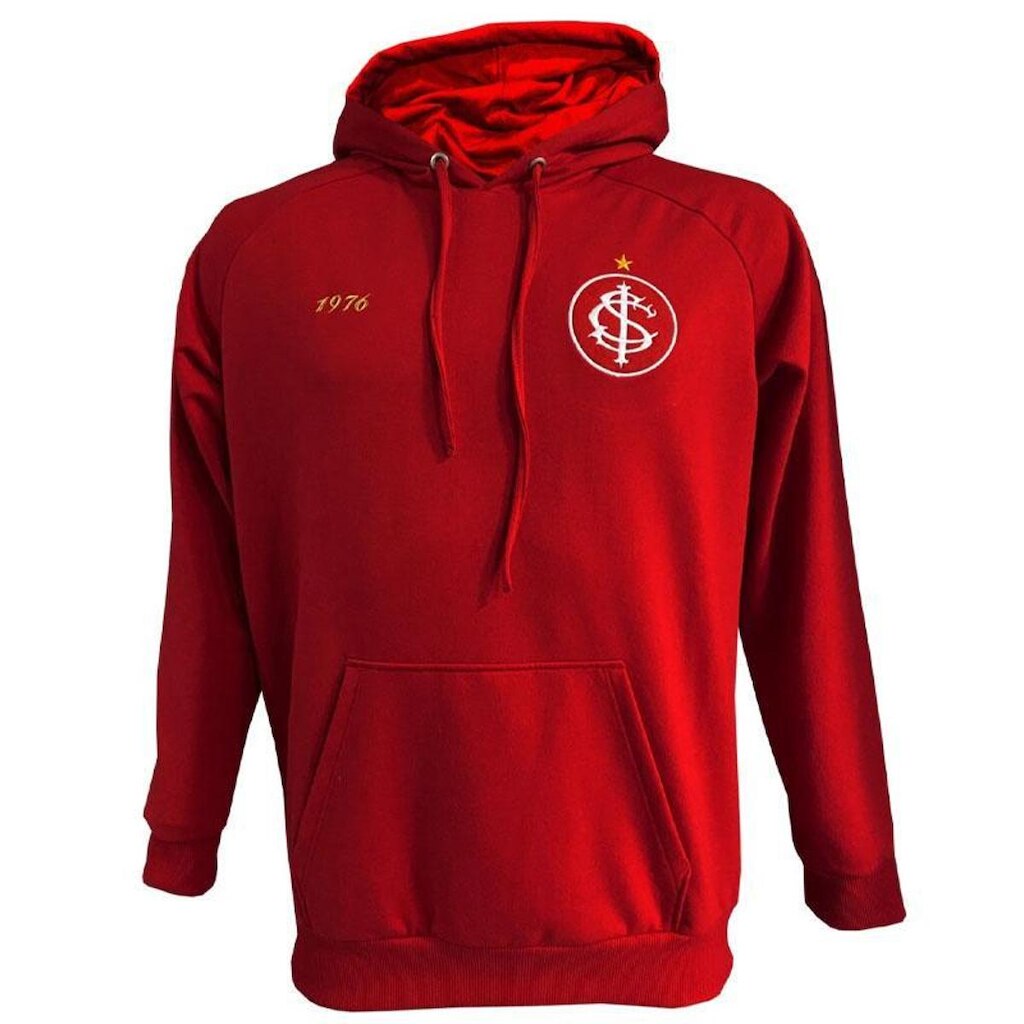 MOLETOM INTERNACIONAL RETRÔ 1976 VERMELHO MASCULINO