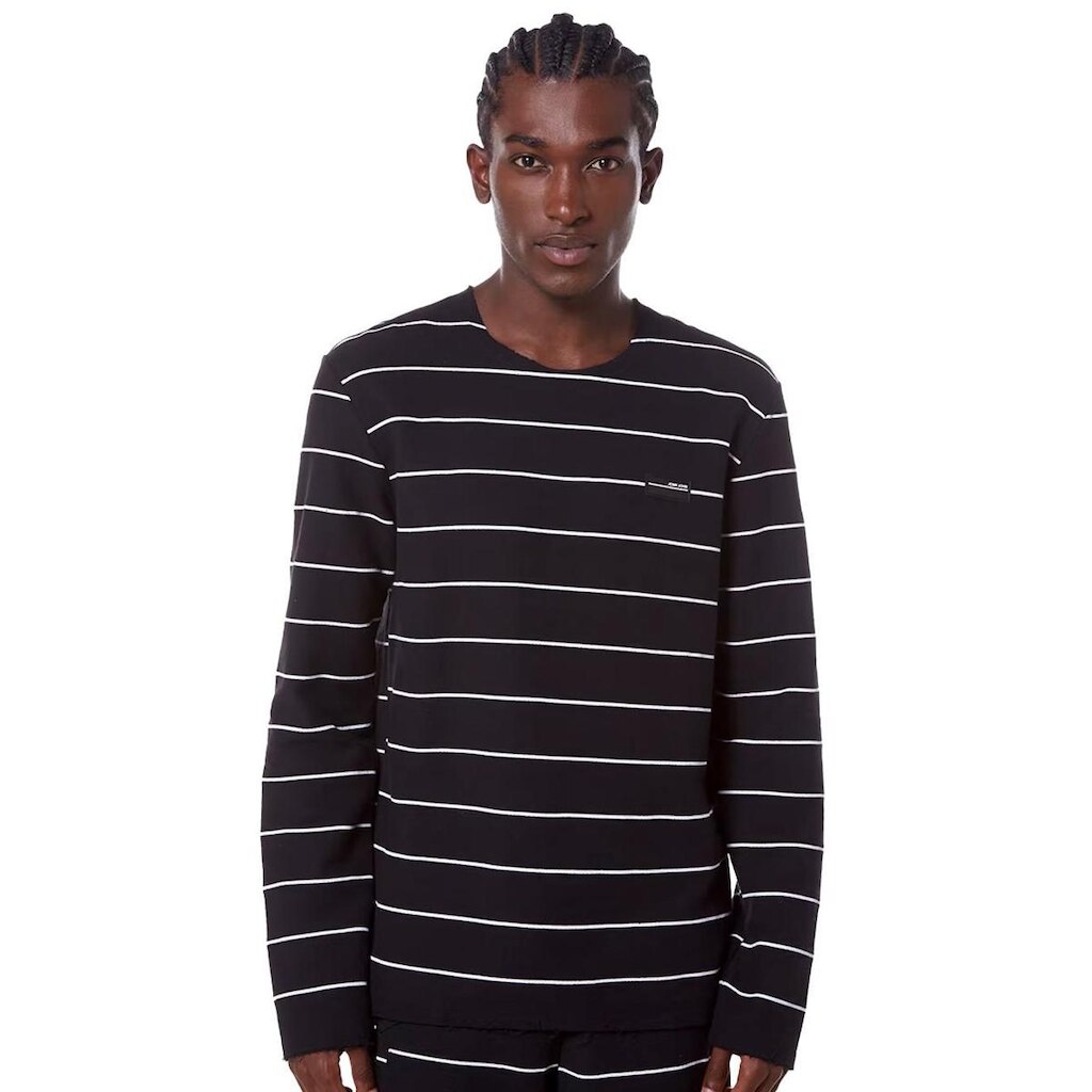 Moletom John John Masculino Stripes Black Preto