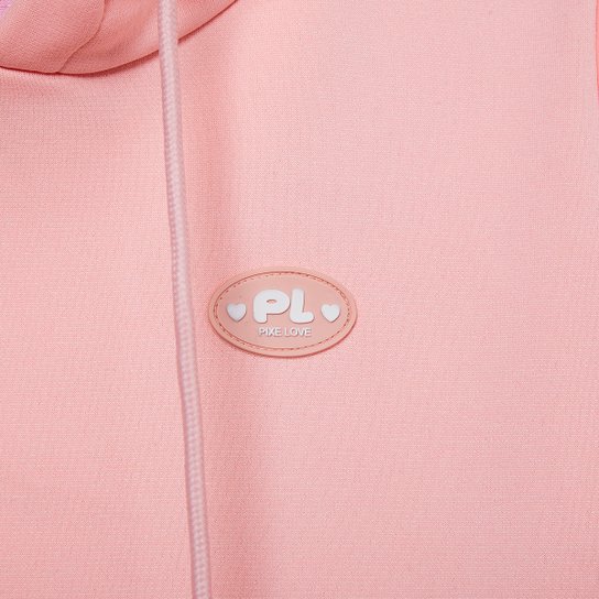 Moletom Juvenil Pix Love Casual Com Capuz