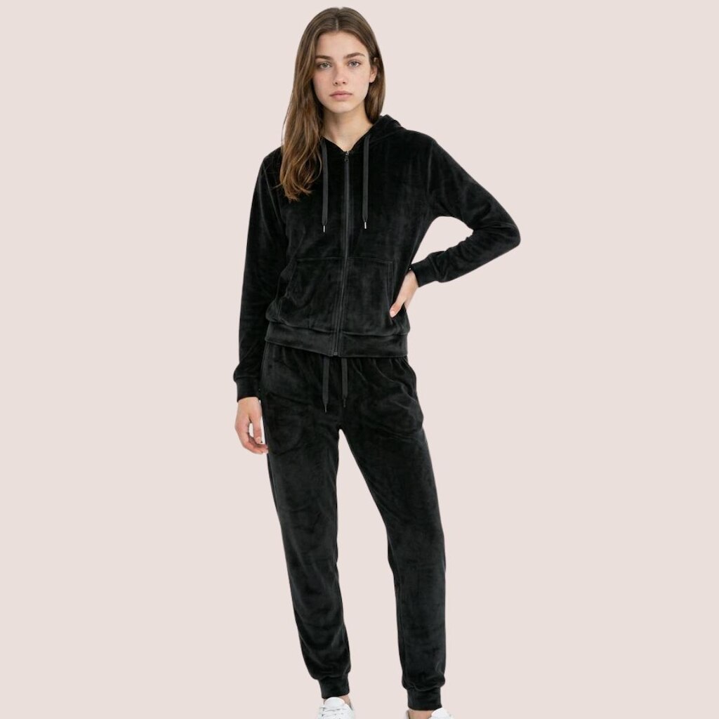 Moletom Juvenil Plush Casaco E Calça Para Dias Fri
