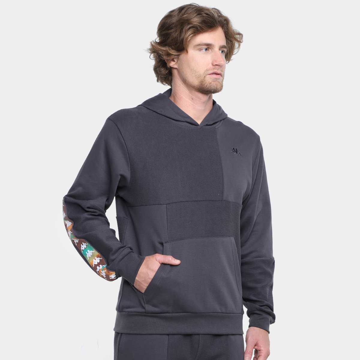 Moletom Kappa Banda Gwill Graphik Banda Tape Masculino