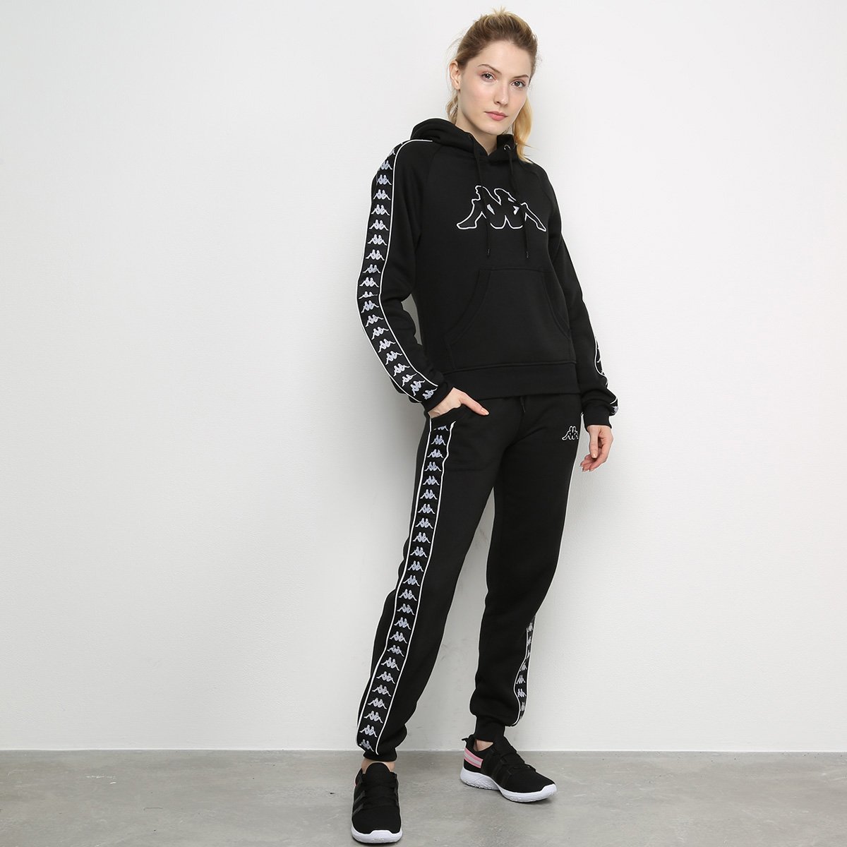 kappa moletom com capuz womens