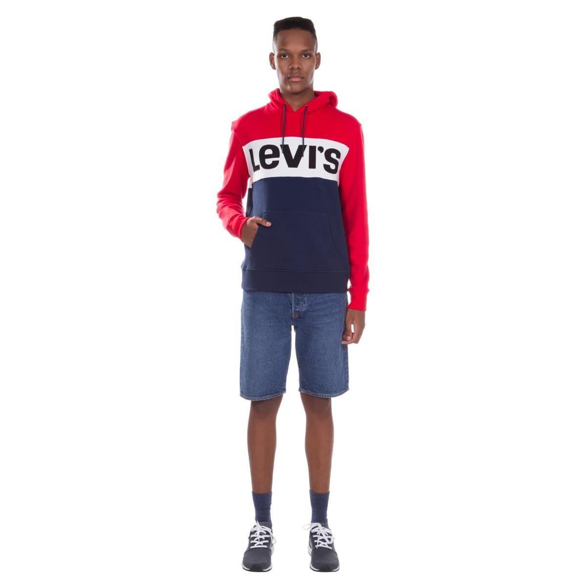 levi's skateboarding pullover moletom com capuz