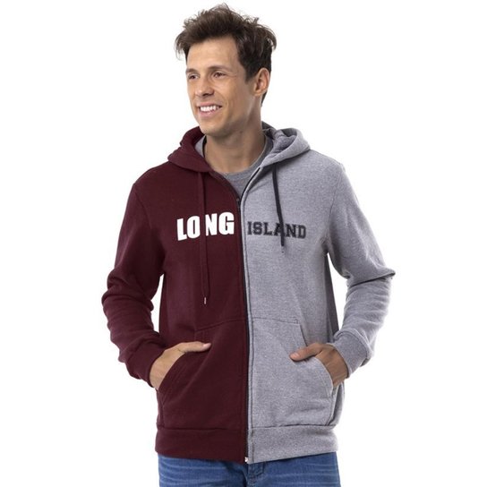 Moletom Long Island Half - Vinho