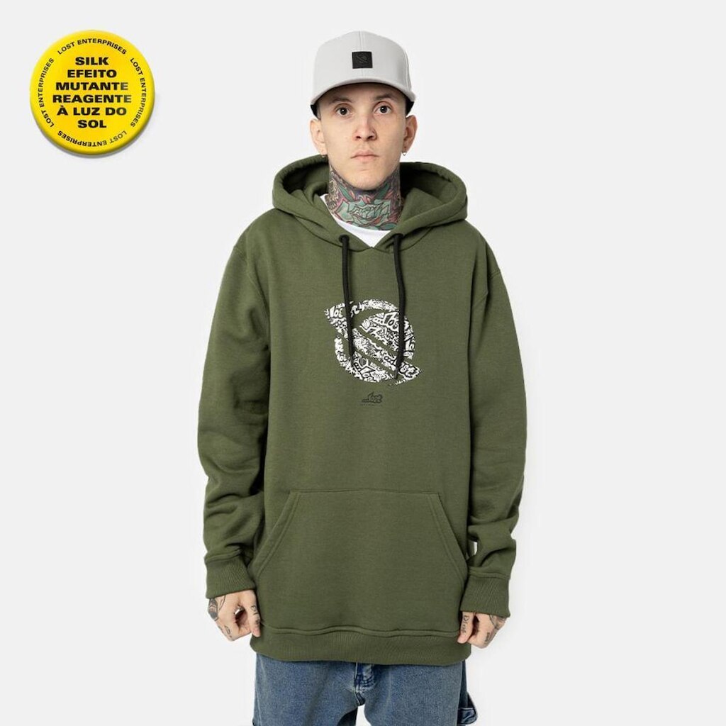 Moletom Lost Canguru Lostmaniac WT24 Masculina