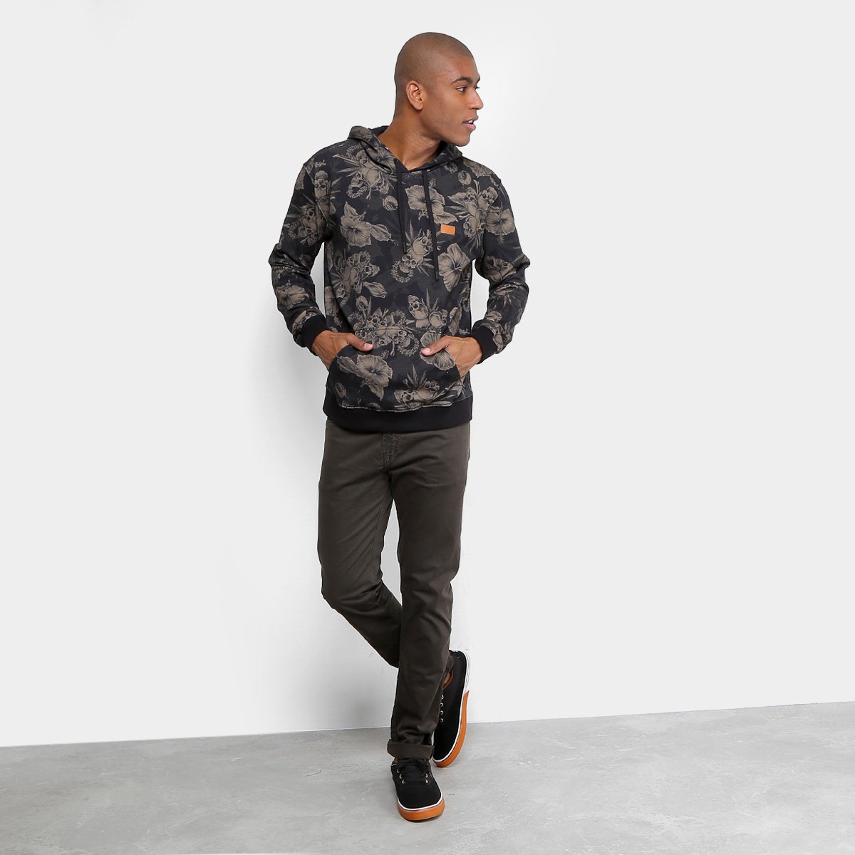 superdry flannel moletom com capuz