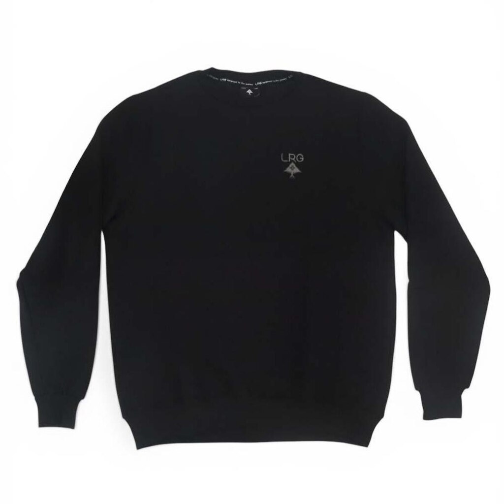 Moletom LRG Careca Logo Plus Crew - Preto