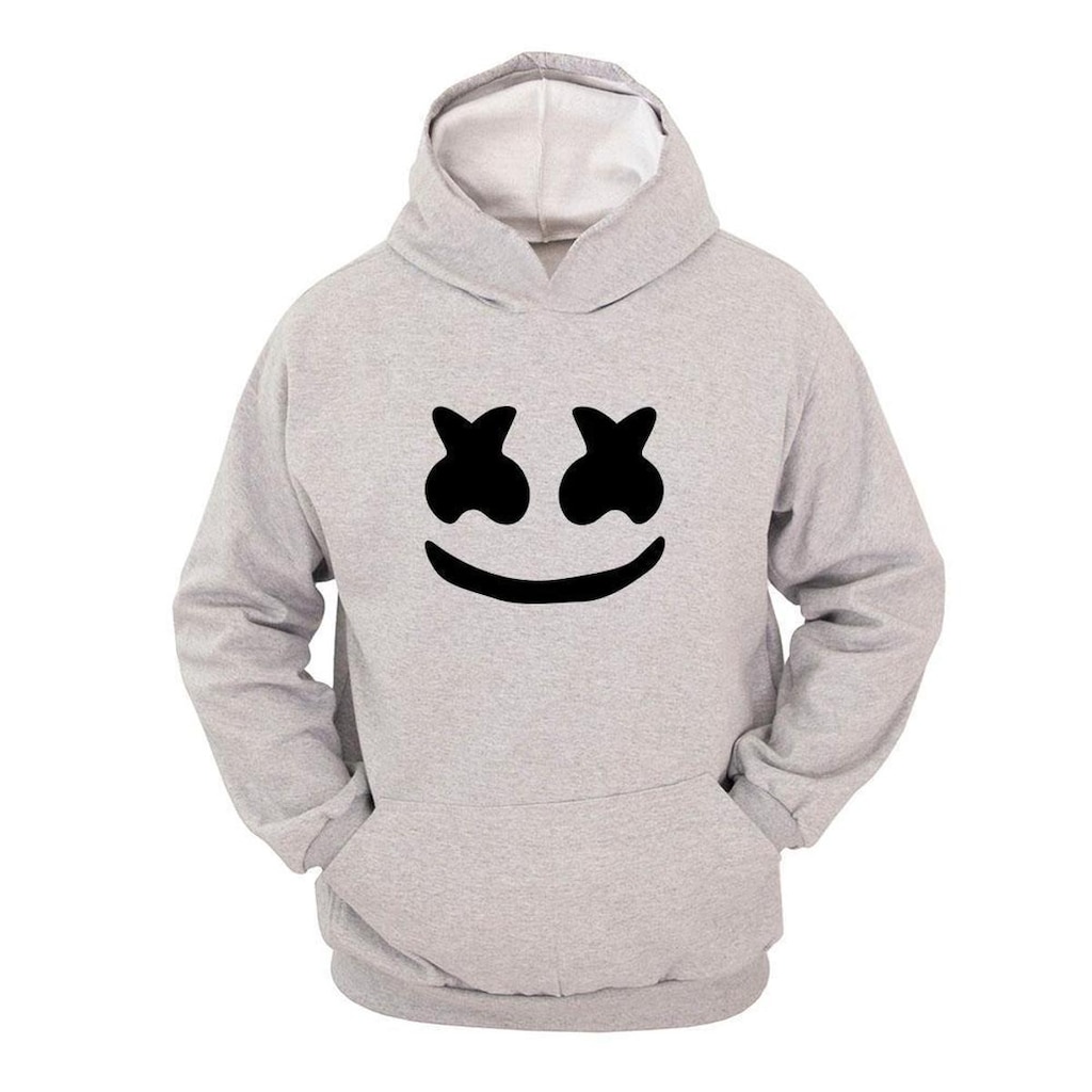 Moletom Masculini Canguru Estampa com Capuz