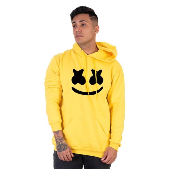 Moletom Masculino Agasalho Dj marshmallow Blusa de Frio Canguru - Amarelo é ruim? Moletom Masculino Agasalho Dj marshmallow Blusa de Frio Canguru - Amarelo é boa?
