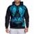 Moletom Masculino Blusa Capuz Bolso Estampado Flanelado - Preto