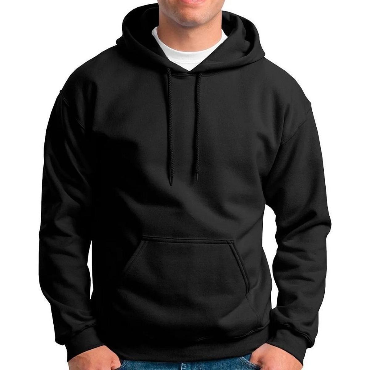 Moletom Masculino Blusa Casaco Capuz Careca Liso Menor preço em Moletom Masculino Blusa Casaco Capuz Careca Liso
