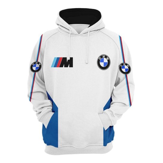 Moletom Masculino BMW Motors Edição MotoGP WWF Branco Netshoes