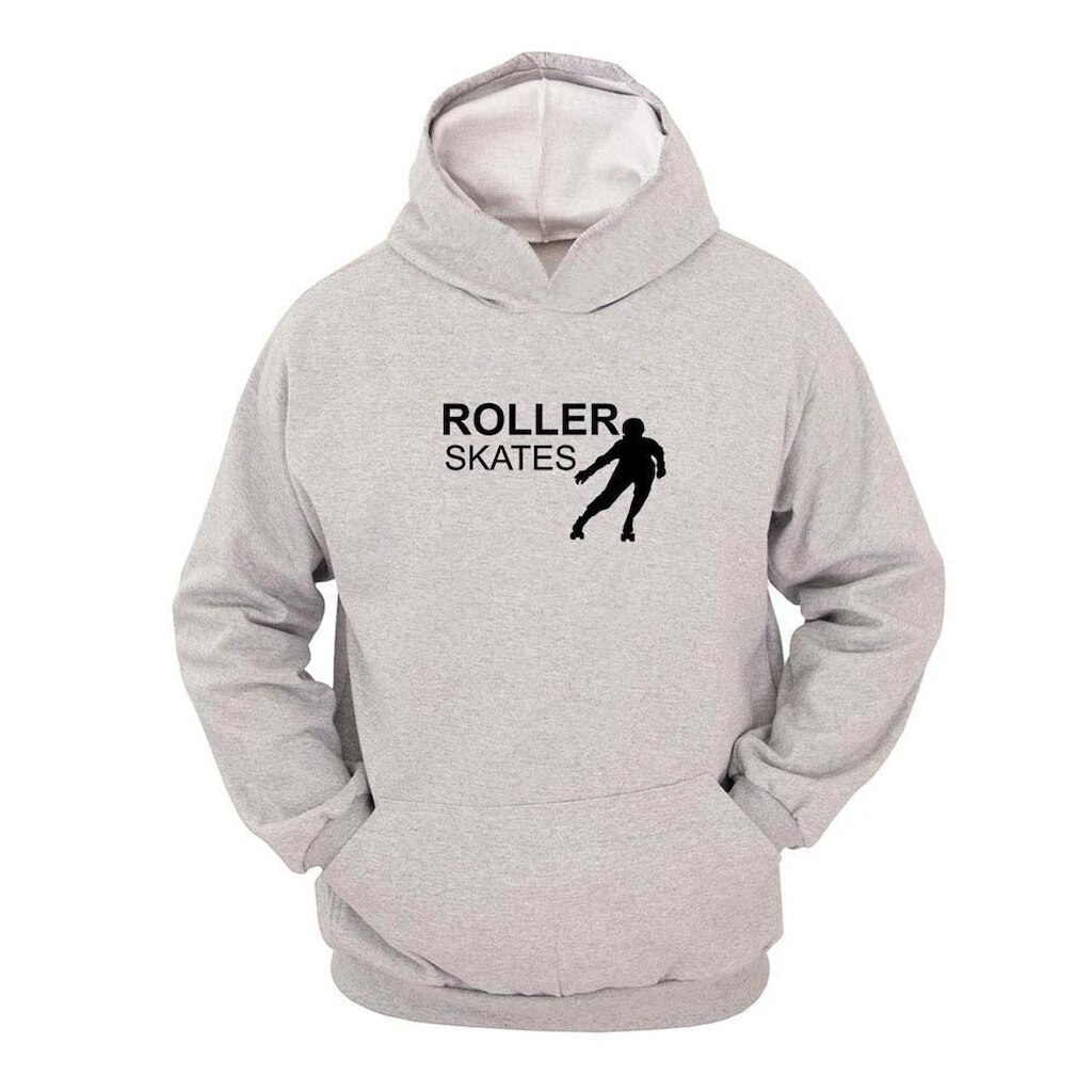Moletom Masculino Canguru Capuz Estampa Roller Skates