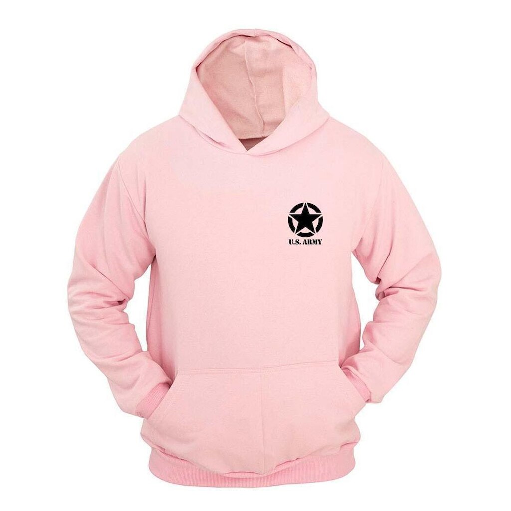 Moletom Masculino Canguru Com Capuz Estampa Estrela