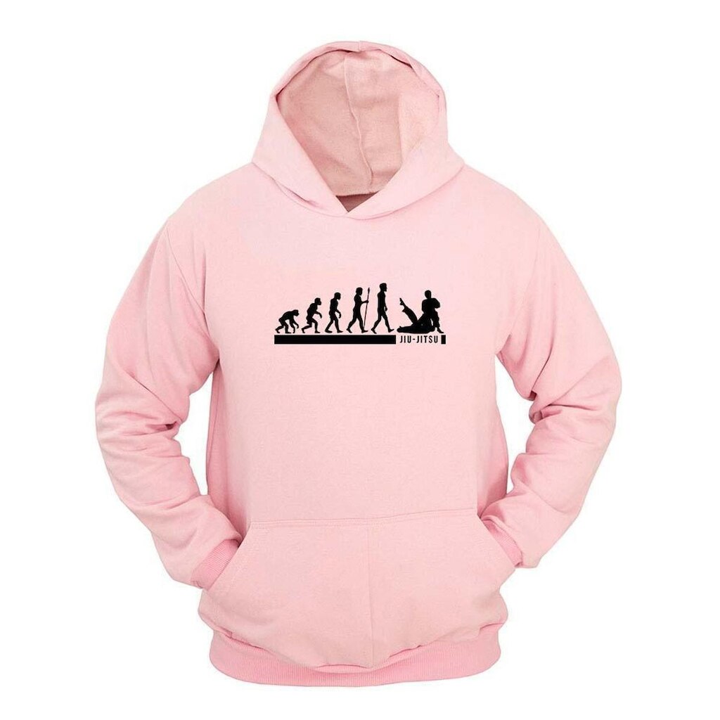 Moletom Masculino Canguru Com Capuz Estampa Evolução