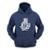 Moletom Masculino Canguru Com Capuz Estampa Jiu Jitsu Conforto - Azul