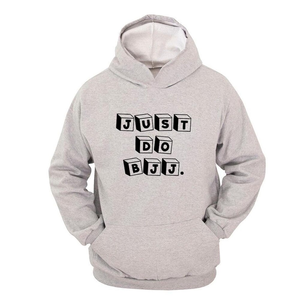 Moletom Masculino Canguru Estampa Just do BJJ com Capuz