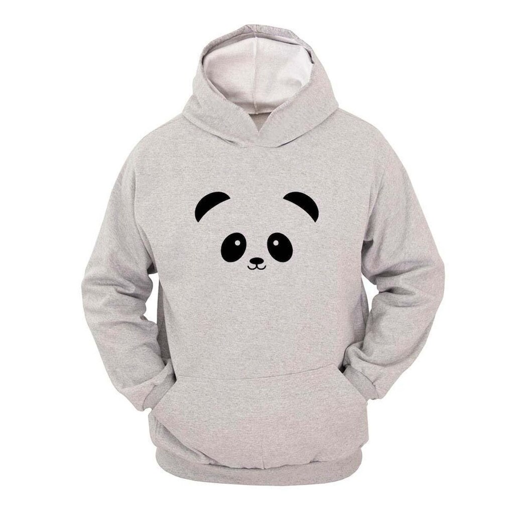 Moletom Masculino Canguru Estampa Panda Com Capuz