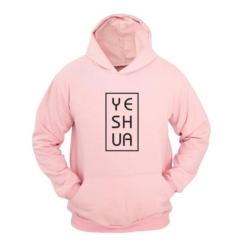 Moletom Masculino Canguru Estampa Yeshua com Capuz