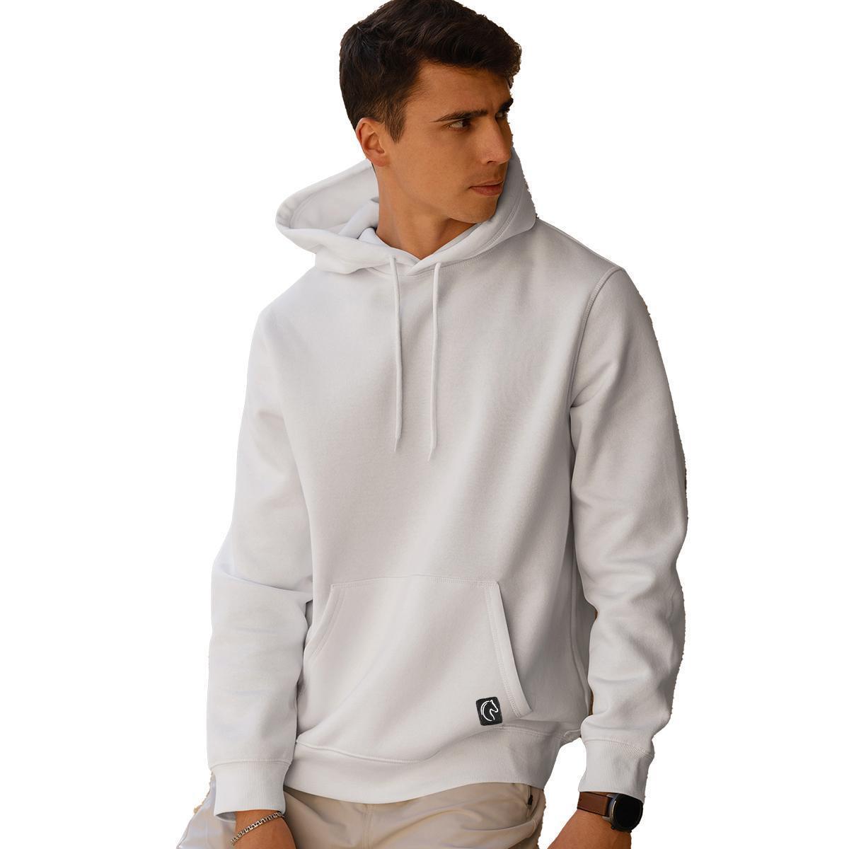 Moletom Masculino Canguru Fechado Flanelado Bolso e Capuz