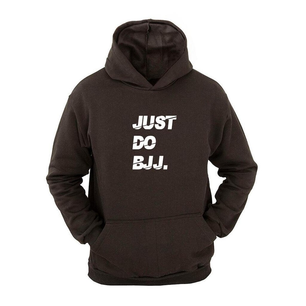 Moletom Masculino Canguru Flanelado Jiu Jitsu Just Estampado