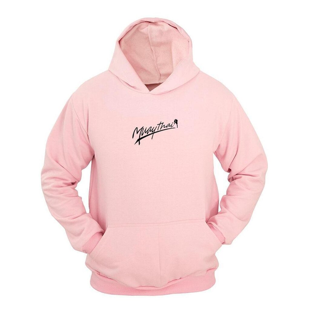 Moletom Masculino Canguru Flanelado Muay Thay Estampado