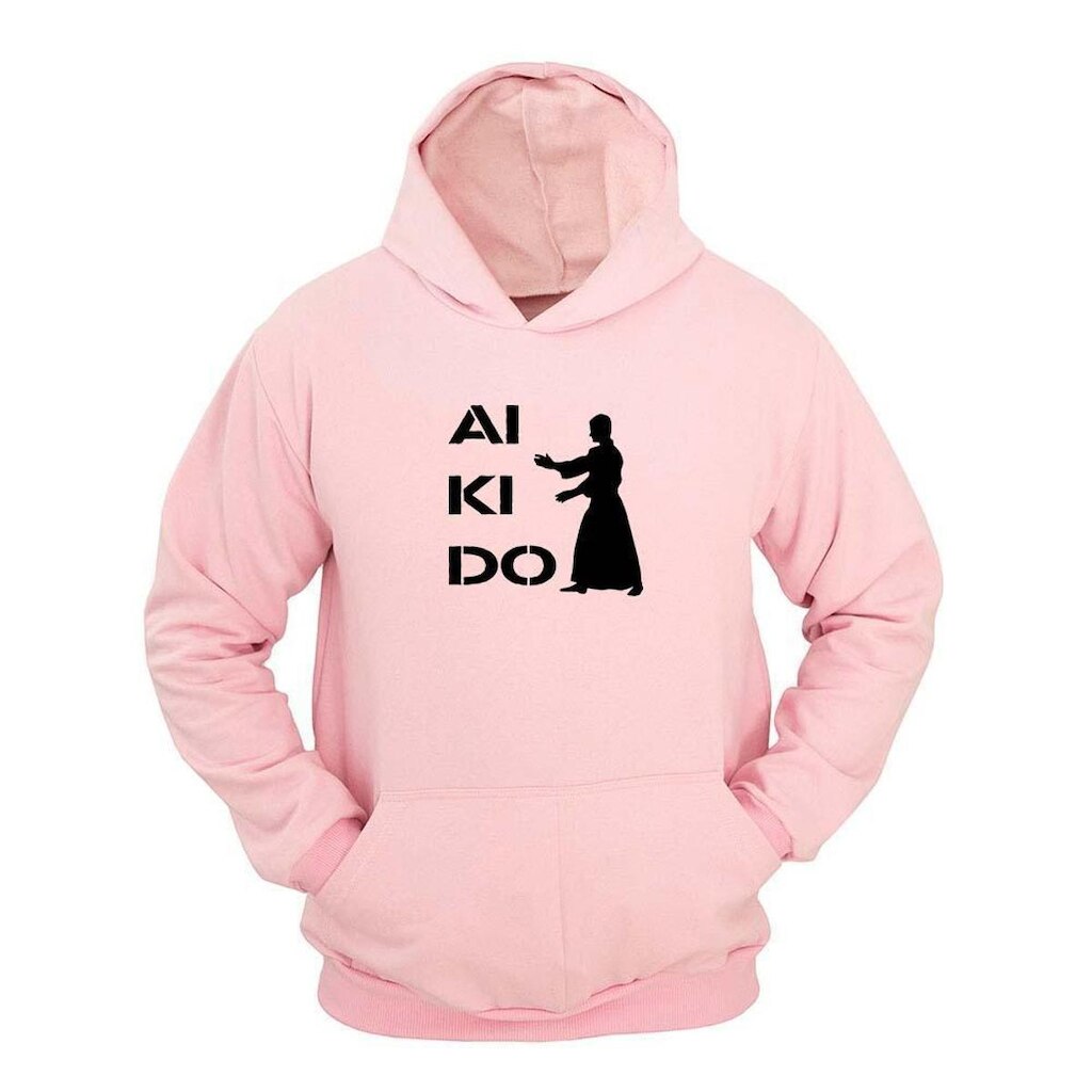 Moletom Masculino Canguru Ragor Estampa Aikidô Capuz