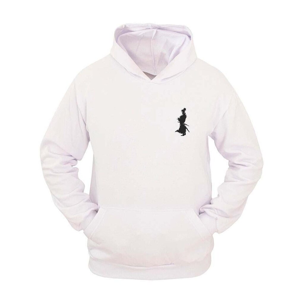 Moletom Masculino Canguru Samurai MM Estampado com Capuz