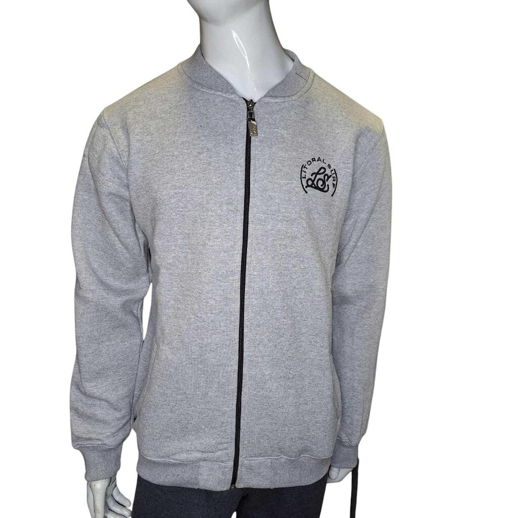 Moletom Masculino Cinza Litoral surf