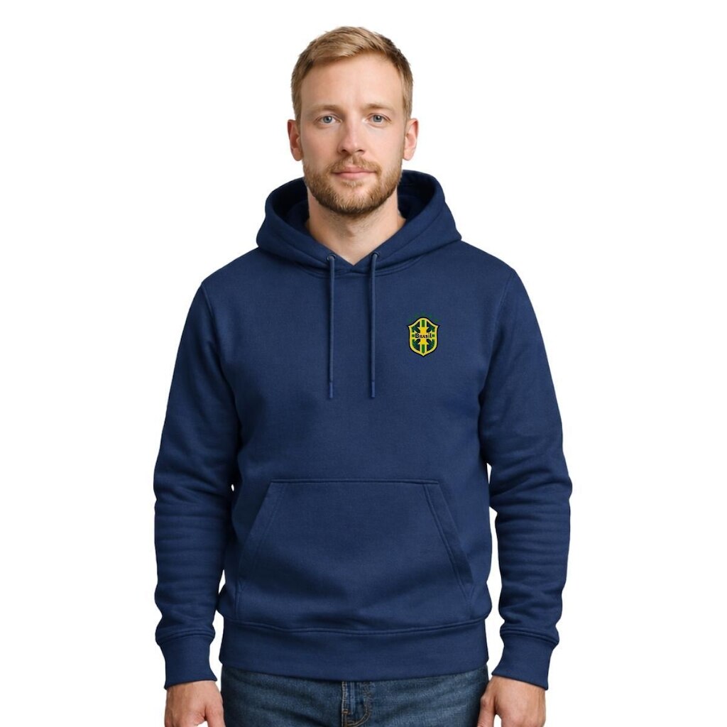 Moletom Masculino Com Capuz Flanelado Canguru Relaxado Copa Casual Inverno Confortável
