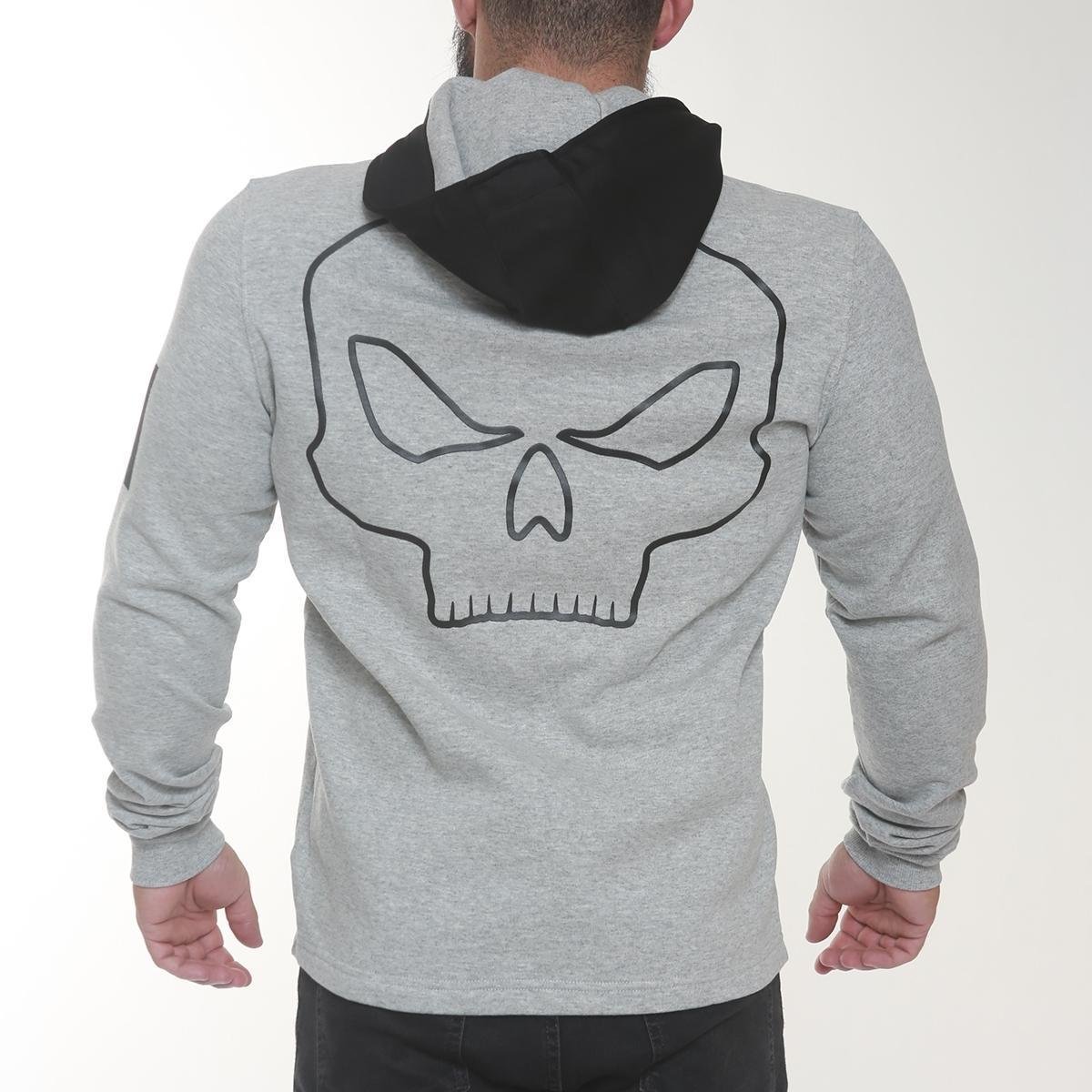 black skull moletom com capuz