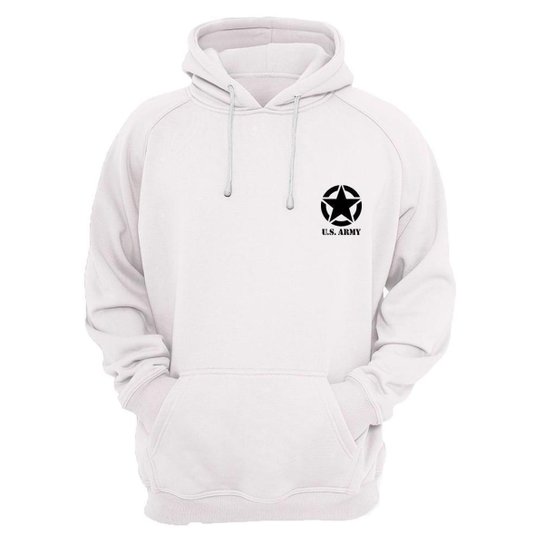 Moletom Masculino Fechado Capuz Estrela Confortável Casual - Main Image