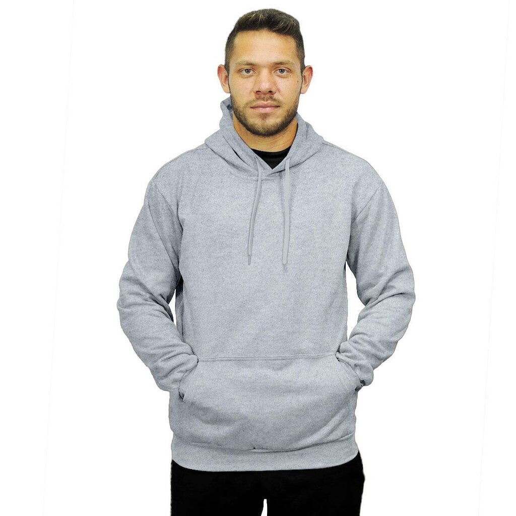 Moletom Masculino Feminino Canguru Liso Capuz Ajustável
