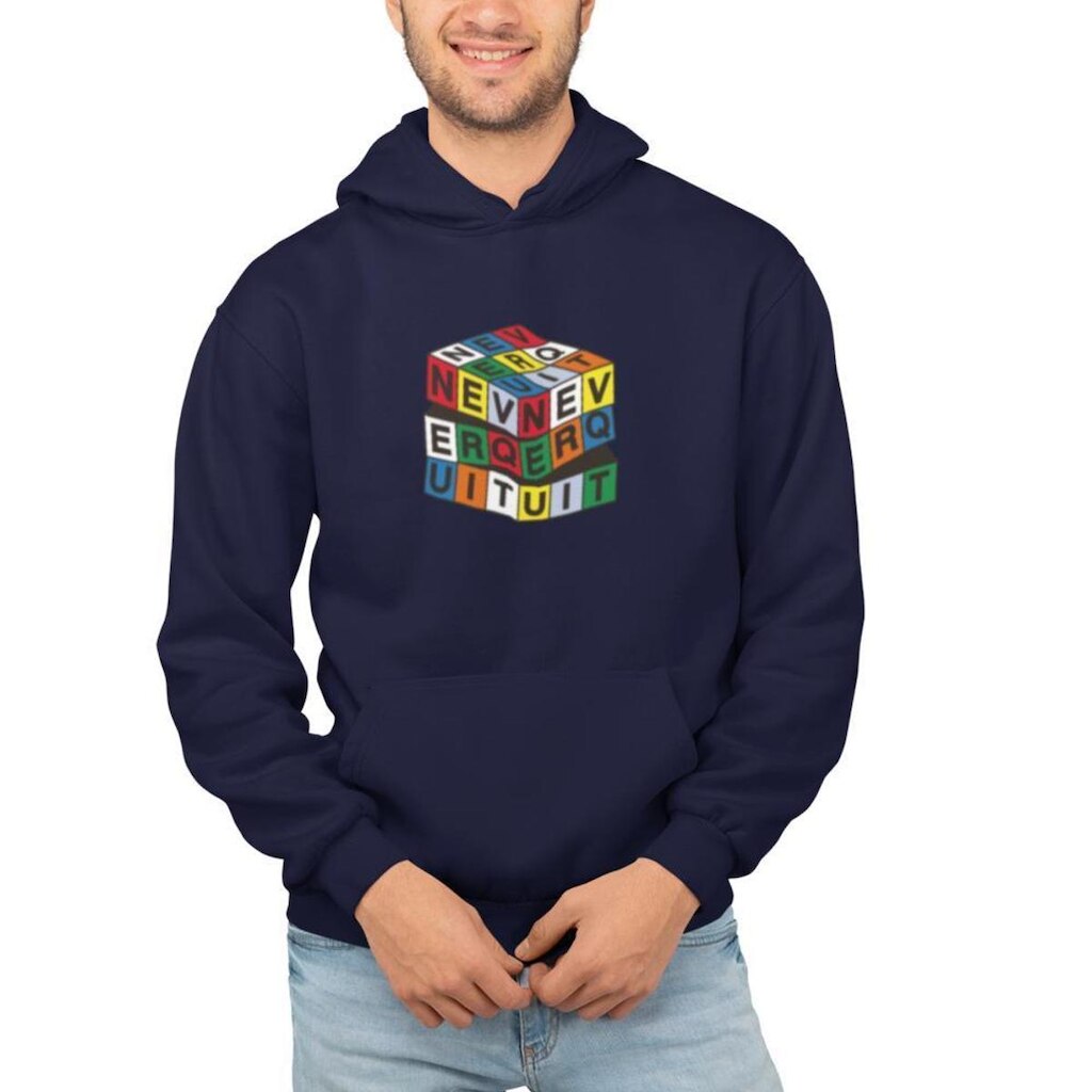 Moletom Masculino Feminino Estampado Cubo