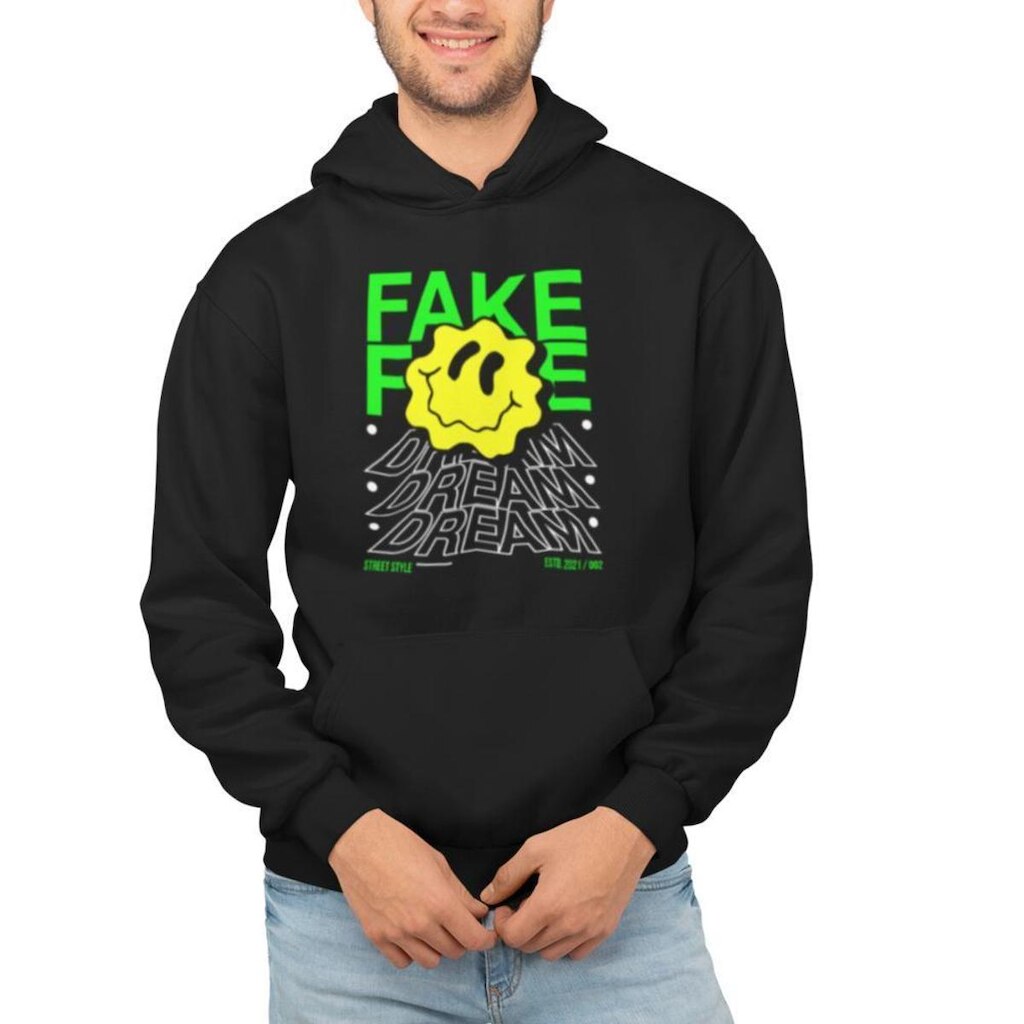 Moletom Masculino Feminino Estampado Smile Capuz