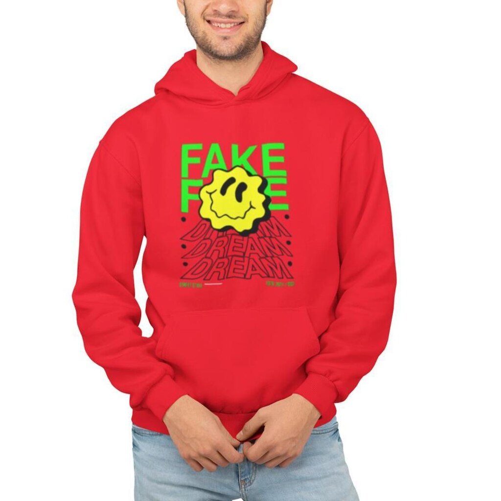 Moletom Masculino Feminino Estampado Smile Capuz