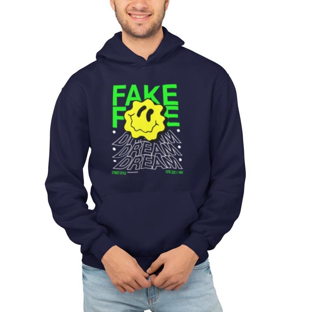 Moletom Masculino Feminino Estampado Smile Capuz
