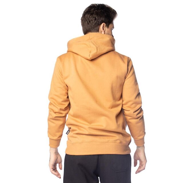 Moletom Masculino Over Surf Capuz Logo Texturizado Caramelo