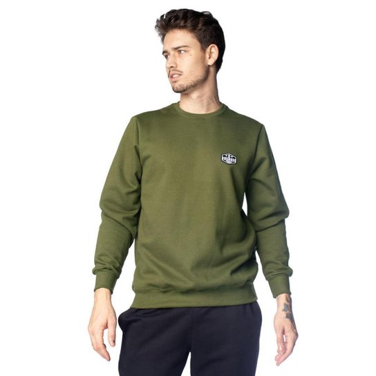 Moletom Masculino Over Surf Estampa Lisa Preto