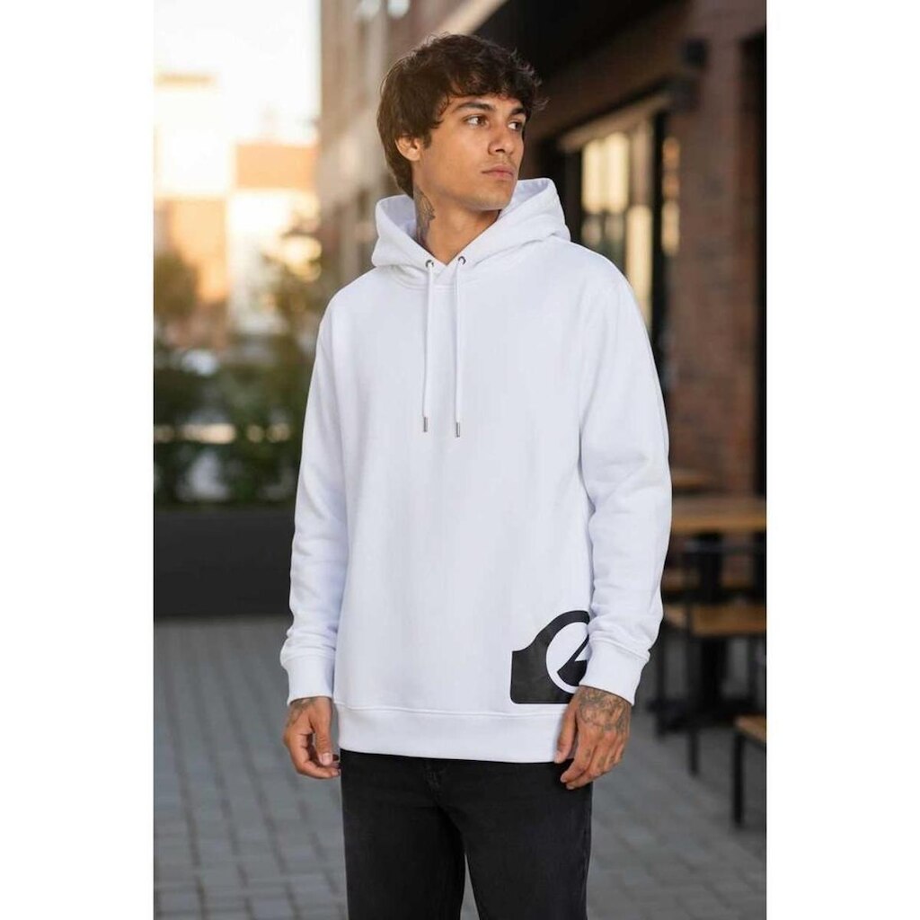 Moletom Masculino Quiksilver Side Logo Branco GG