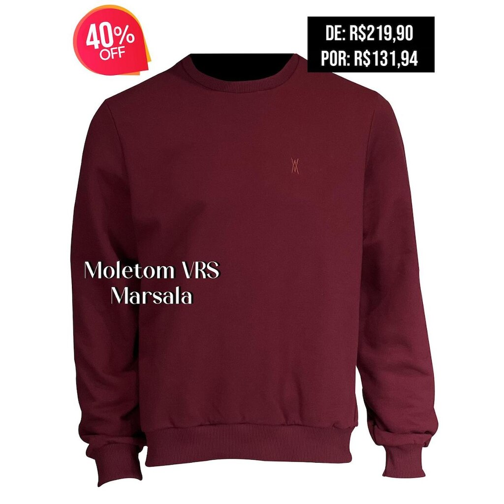 MOLETOM MASCULINO VERMELHO