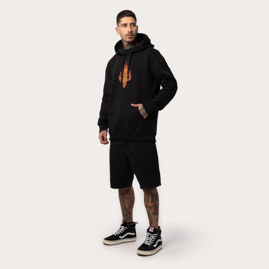 Moletom MCD Canguru Fechado Labaredas WT25 Masculino