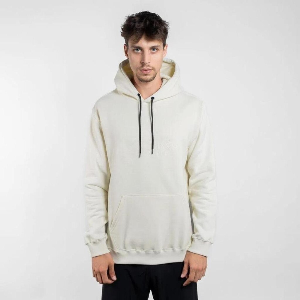 Moletom Mcd Canguru Nazca Crudo Branco GG