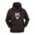 Moletom Menino Canguru Capuz Estampa Feliz Inverno Moda - Preto