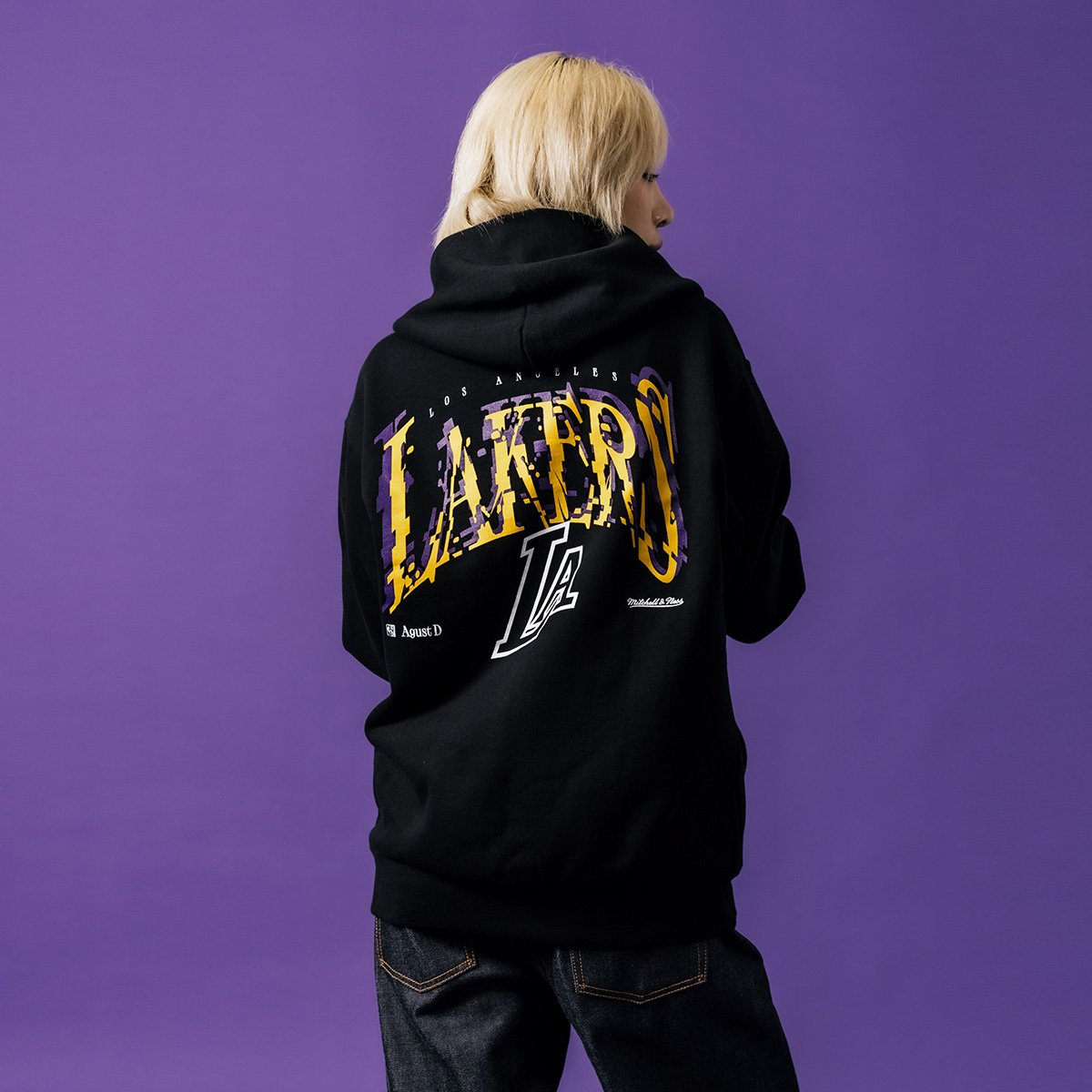 SUGA NBA×AgustD ロサンゼルスレイカーズ パーカー Moletom Mitchell & Ness Suga NBA Lakers Masculino - Preto | Netshoes