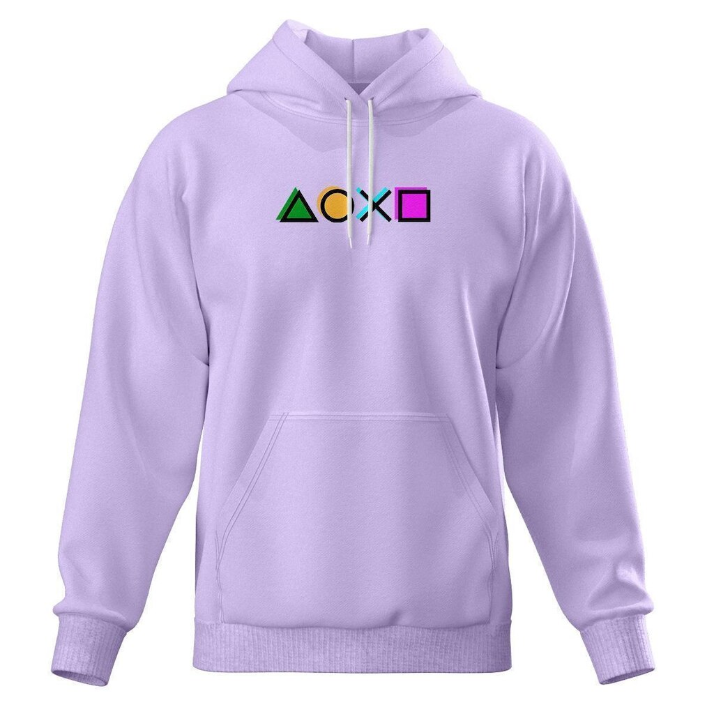 Moletom Modelo Canguru Blusa De Frio Estampada e Capuz Top