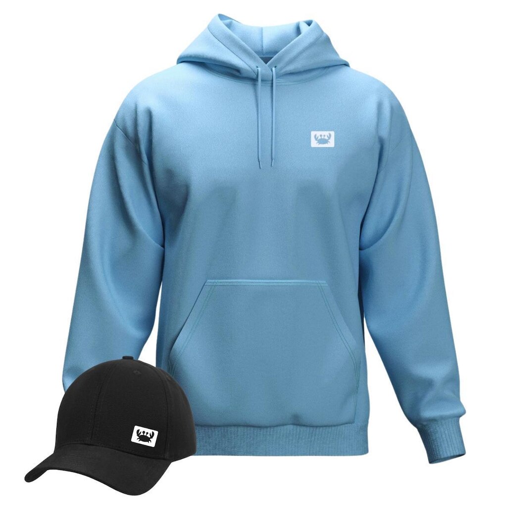Moletom Modelo Canguru Com Capuz + Boné Aba Curva Masculino e Feminino Estilo Relaxado