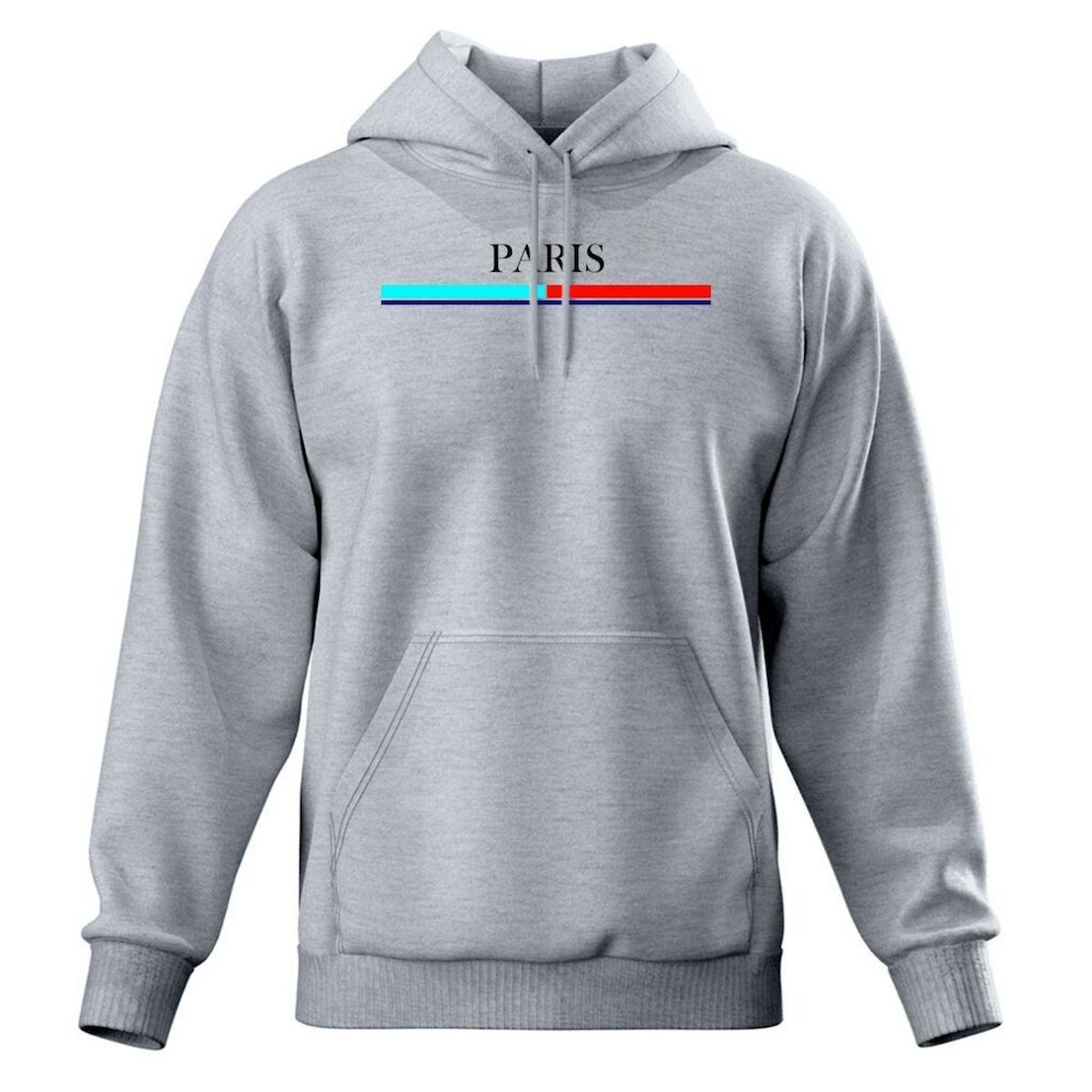 Moletom Modelo Canguru Com Capuz Masculino e Feminino Paris Inverno
